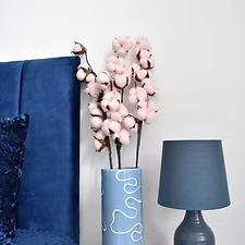 Light pink cotton with vase